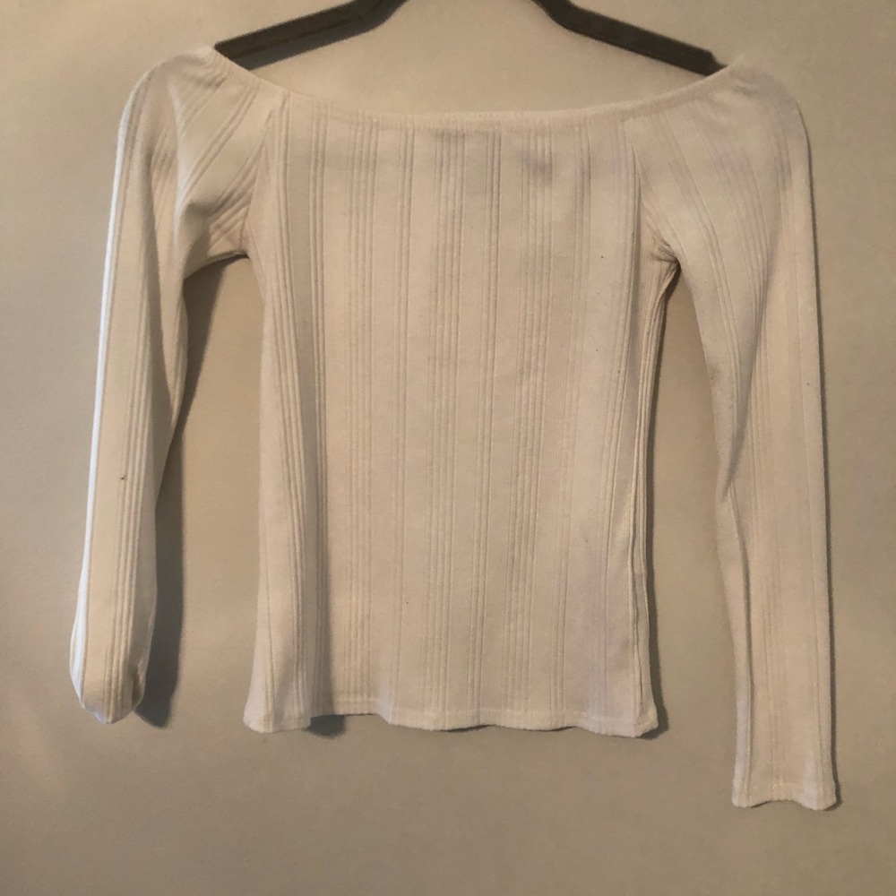 White off the shoulder top